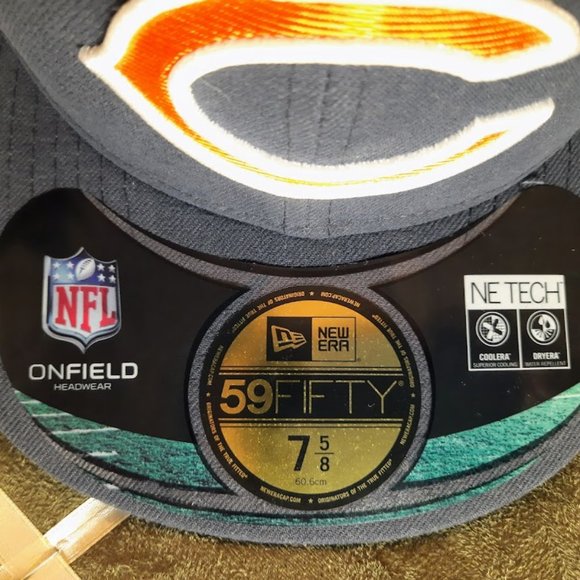Chicago Bears NFL Authentic "On-Field" Sideline New Era 59FIFTY Fitted Hat - Picture 6 of 8